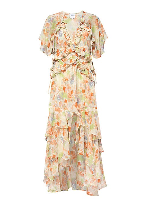 Floral Ruffle Maxi Dress