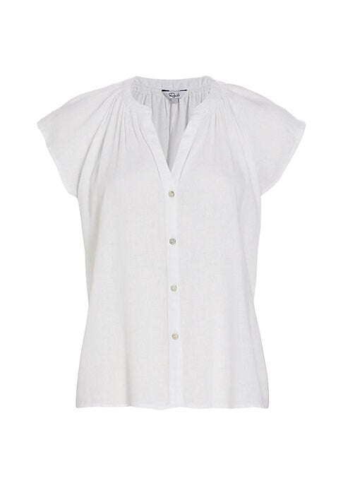 Luxe Flutter V-Neck Top