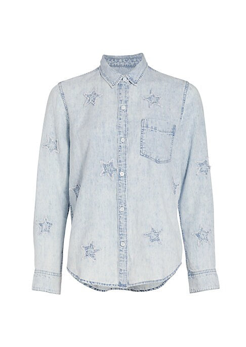 Starry Chambray Top
