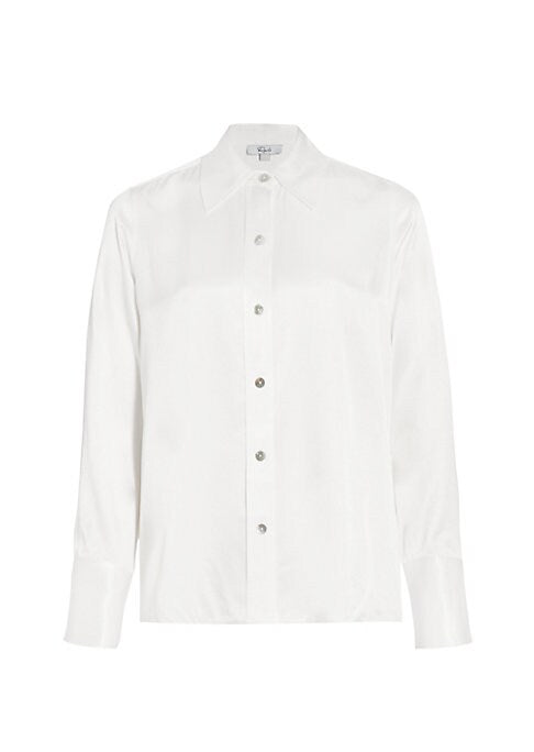 Satin Chic Button-Up