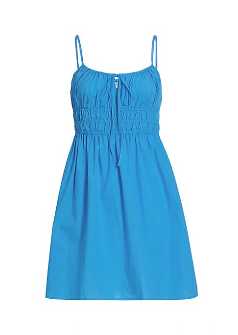 Smocked Flare Mini Dress