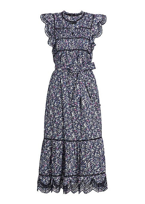 Floral Ruffle Maxi Dress