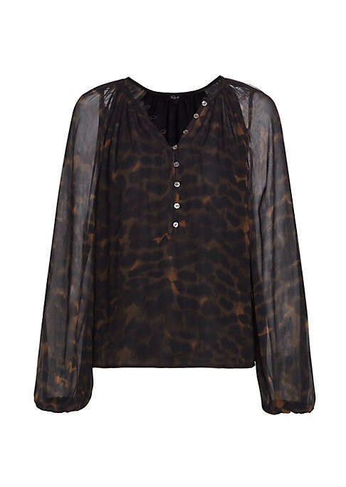 Leopard Chiffon Blouse