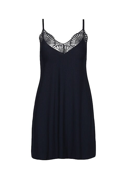 Lace Trim V-Neck Dress