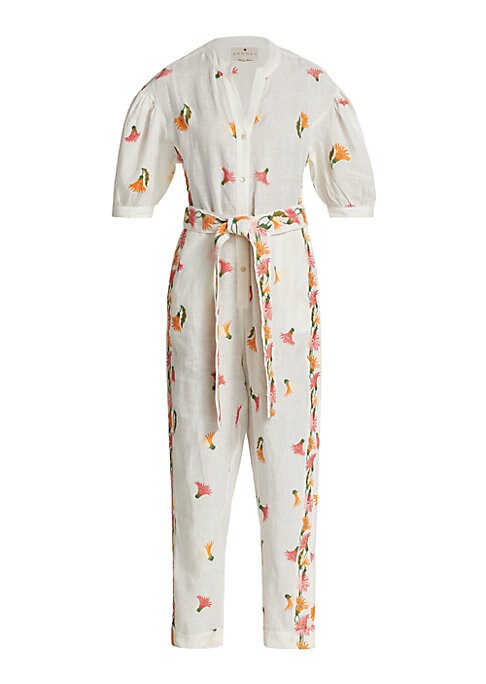 Embroidered Floral Jumpsuit