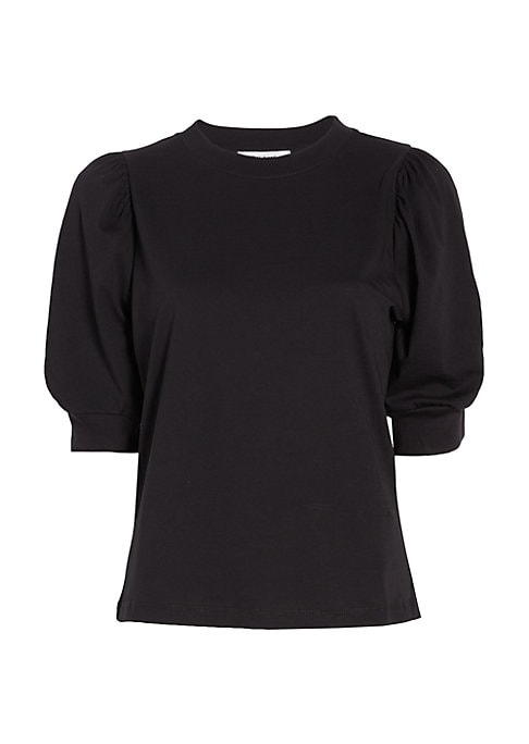 Puffed Sleeve Cotton Tee