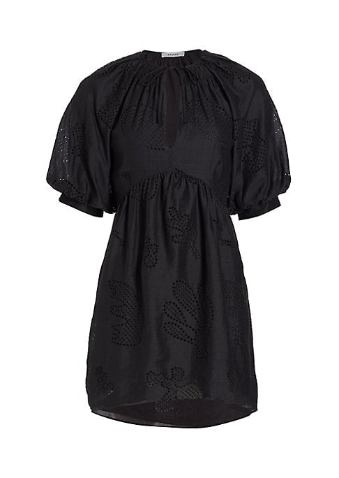 Vibrant Eyelet Dress