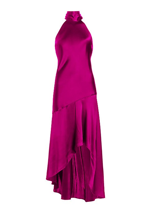 Silken Asymmetrical Dress
