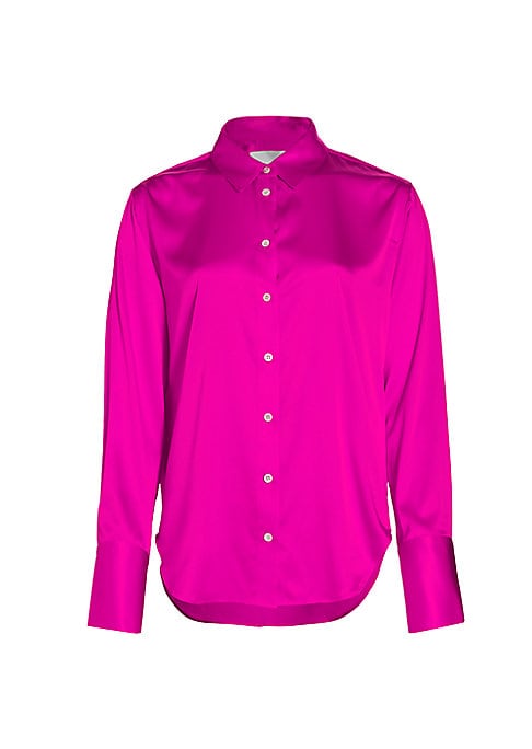 Silk Essential Button-Up
