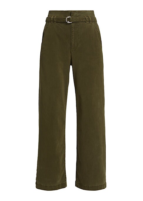 Chic Twill Wide Pants
