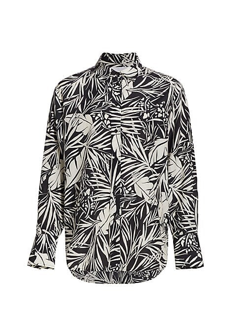 Vibrant Palm Print Shirt