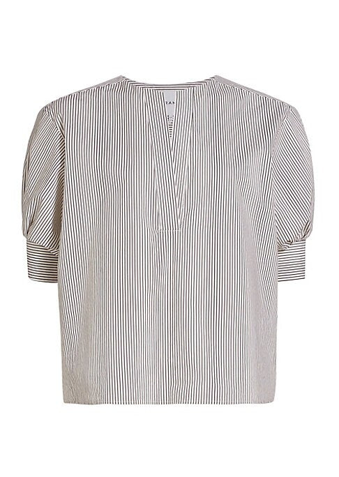 Smocked Stripe Tee