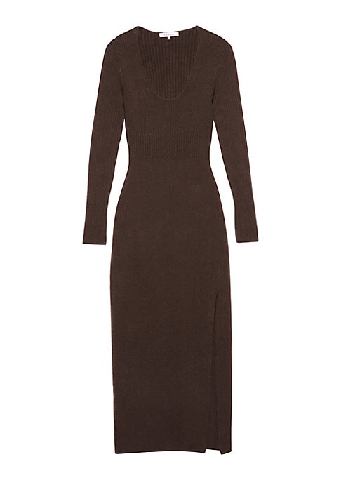 Cozy Ribbed Midi Dress