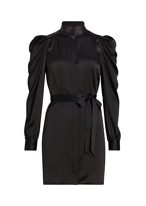 Silk Puff Minidress Elegance