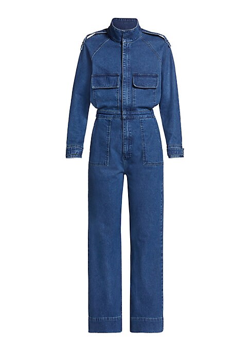 Chic Utility Denim Romper