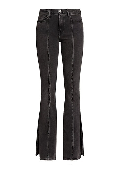 Flare Side-Slit Denim