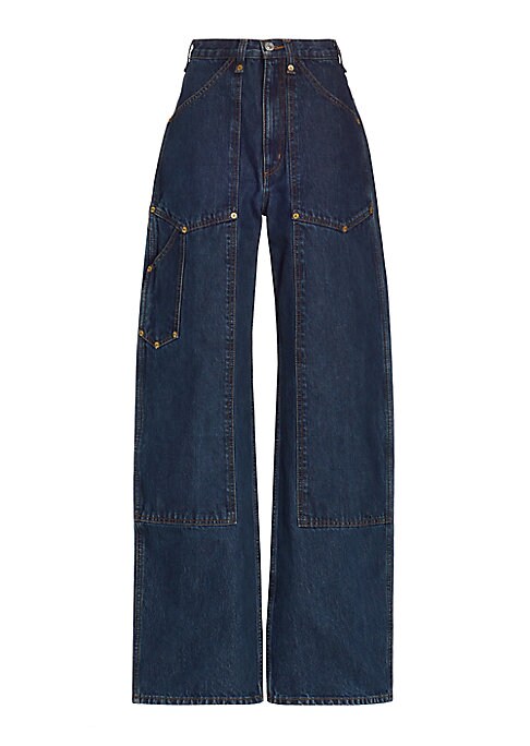 Utility Chic Denim Trousers
