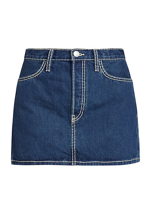 Vintage Denim Mini Skirt