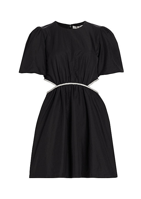 Glimmering Cutout A-Line Dress