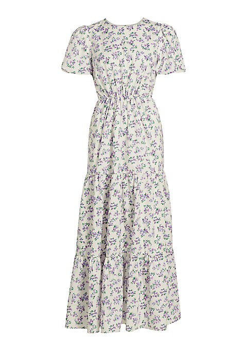 Floral Cut-Out Maxi Dress