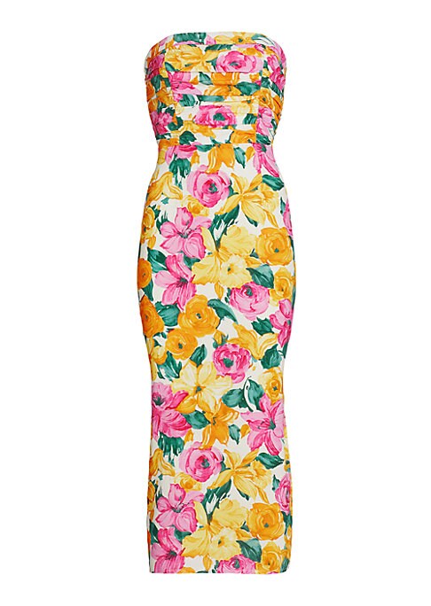 Floral Slit Midi Dress