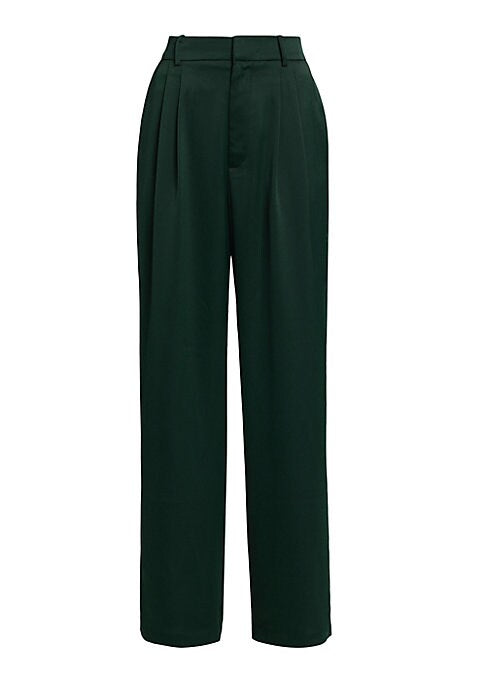 Chic Pleated Wide Trousers