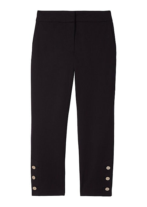 Chic Cropped Twill Pants
