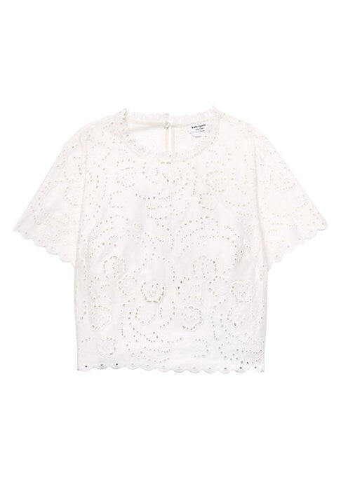 Floral Cutwork Crop Top