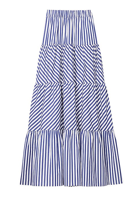 Striped Tiered Summer Skirt