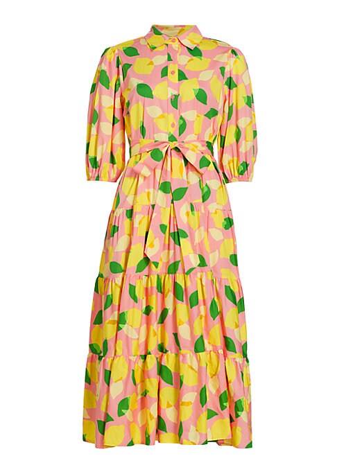 Lemon Blossom Midi Dress