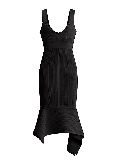 Fishtail V-Neck Dress