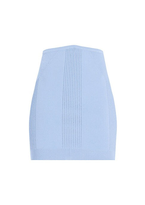 Pointelle Knit Mini Skirt