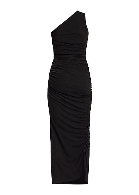 Sleek Ruched Evening Gown
