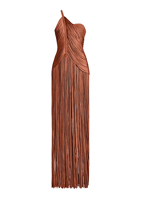 Fringed Elegance Gown