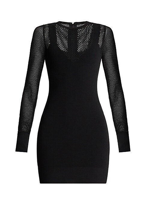 Luxe Sheer Knit Minidress