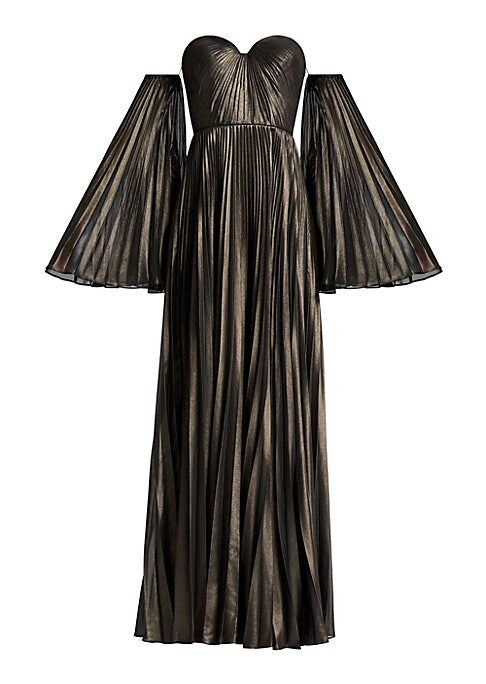 Metallic Elegance Gown