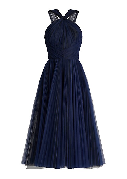 Twisted Halter Tulle Dress