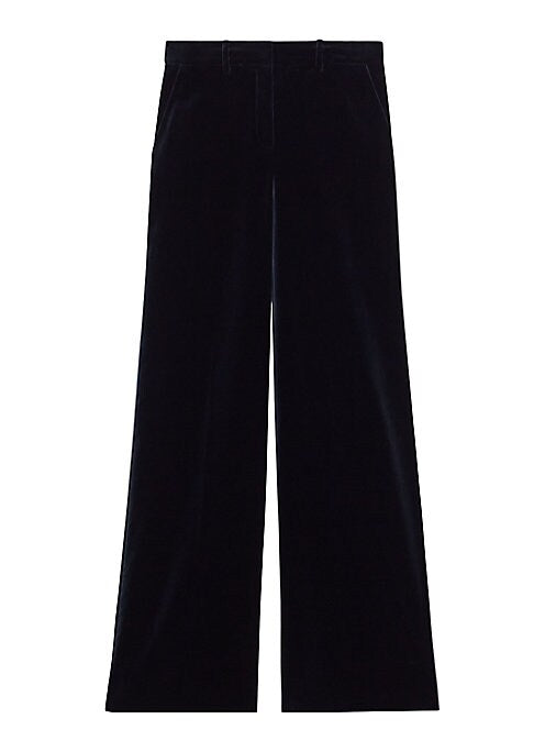 Velvet Flare Trousers