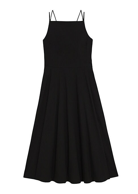 Chic Strap Detail Midi Dress