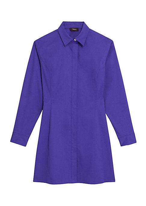 Fitted Cotton Blend Dress
