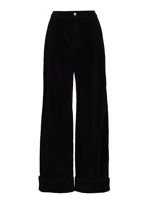 Chic High-Waist Corduroys