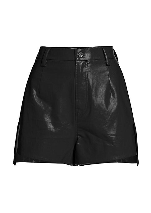Sleek Faux Leather Shorts