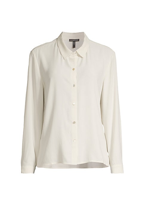 Silk Relaxed Button-Up