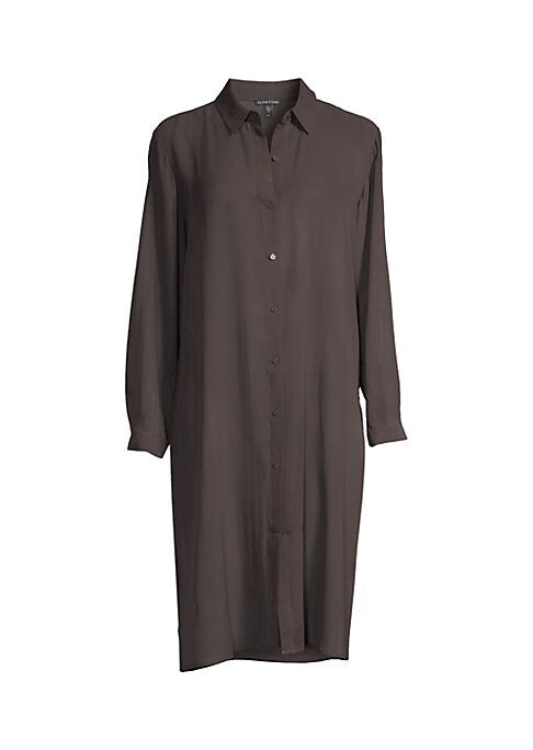 Silk Tailored Long Shirt