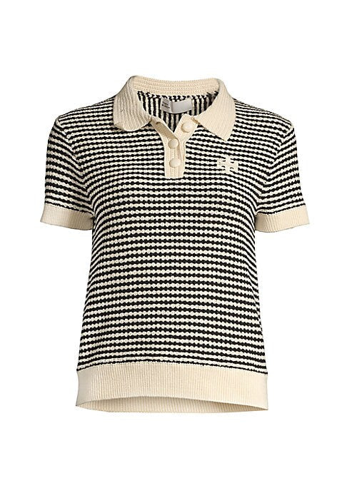 Chic Crocheted Polo
