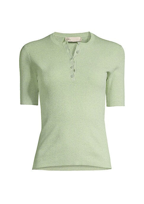 Fitted Button-Front Top
