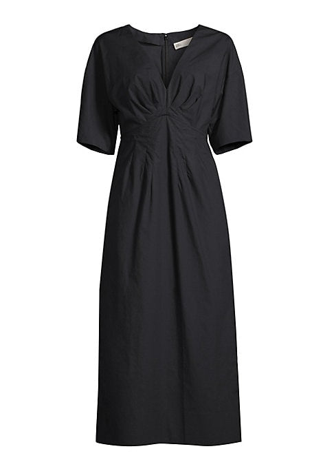 Gathered Midi Dress