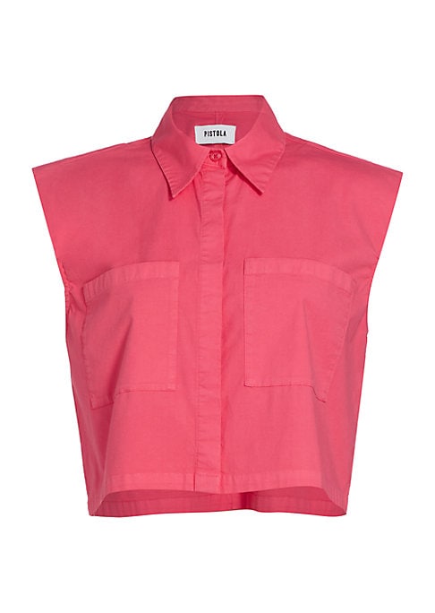 Boxy Cropped Button-Up