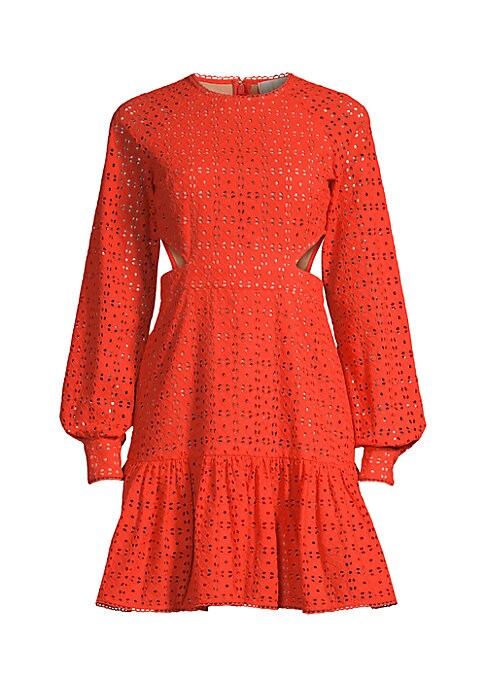 Lace-Cut Balloon Dress