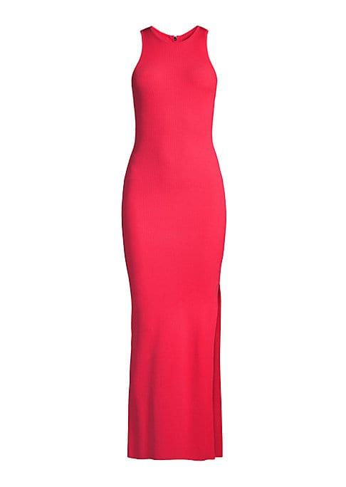 Sleek Ribbed Maxi Dress